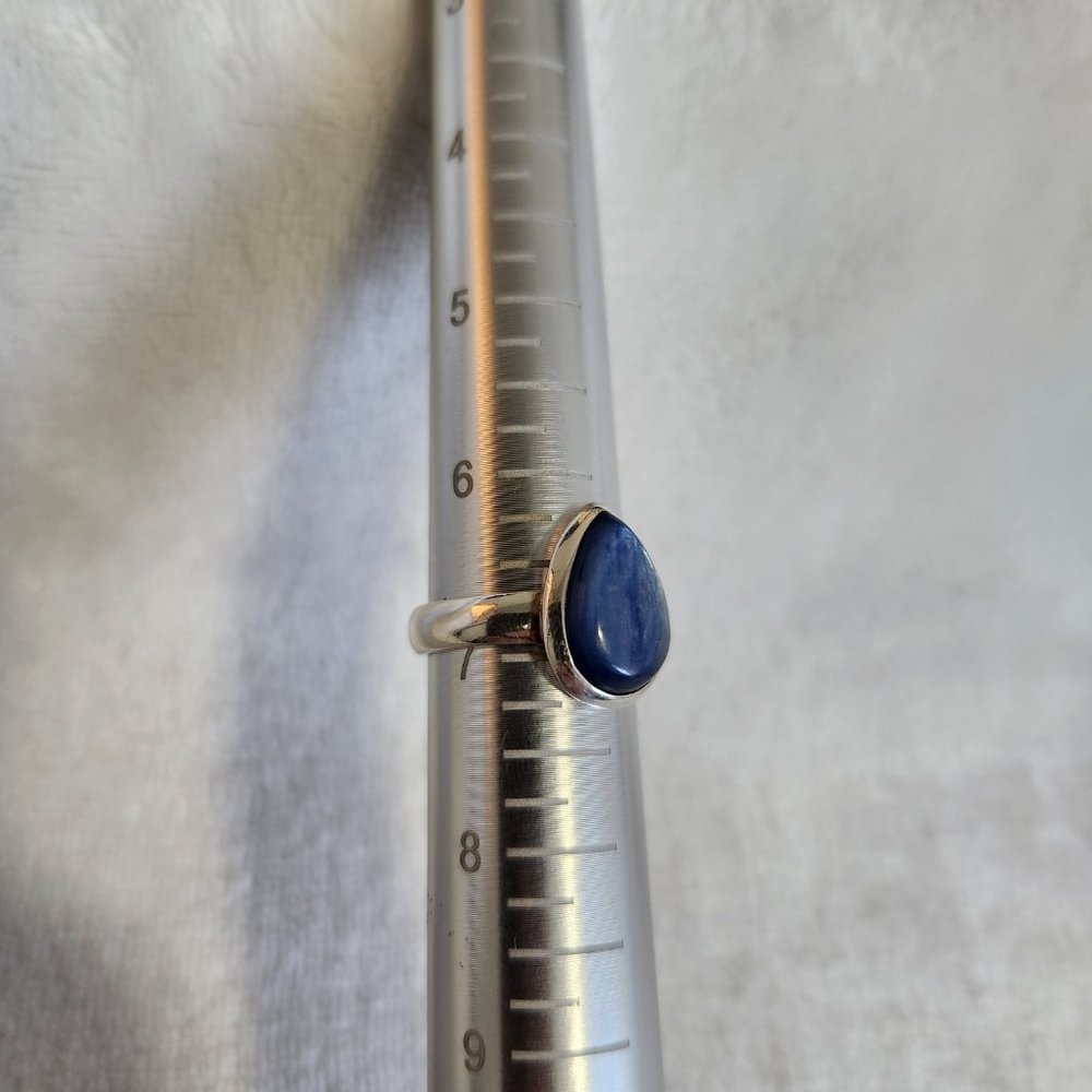 Sterling Silver and  Blue Kyanite Ring Size 7 - Picture 5 of 6